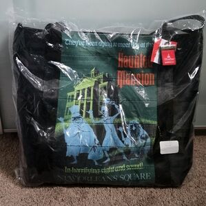 Rare Harveys Disney Haunted Mansion Graphic Tote Bag - sold out!